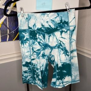 Blue Tie Dye rider shorts XS